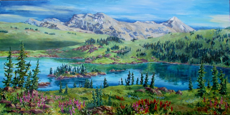 Elaine Tweedy - Rock Isle Lake, Sunshine Valley, Banff National Park, AB