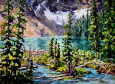 Elaine Tweedy - Rawson Lake Below Mt. Sarrail