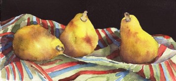 Elaine Tweedy - Pears and Strips (SOLD)