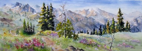 Elaine Tweedy - Meadow, Valley and Peaks (SOLD)