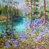 Elaine Tweedy - Valley of Five with Summer Asters (SOLD)