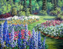 Elaine Tweedy - Summer  Blooms and Forest Greens Devonian Botanic Garden 