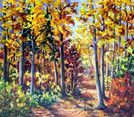 Elaine Tweedy - Glorious Colours of Fall, Pembina Provincial Park, AB (SOLD