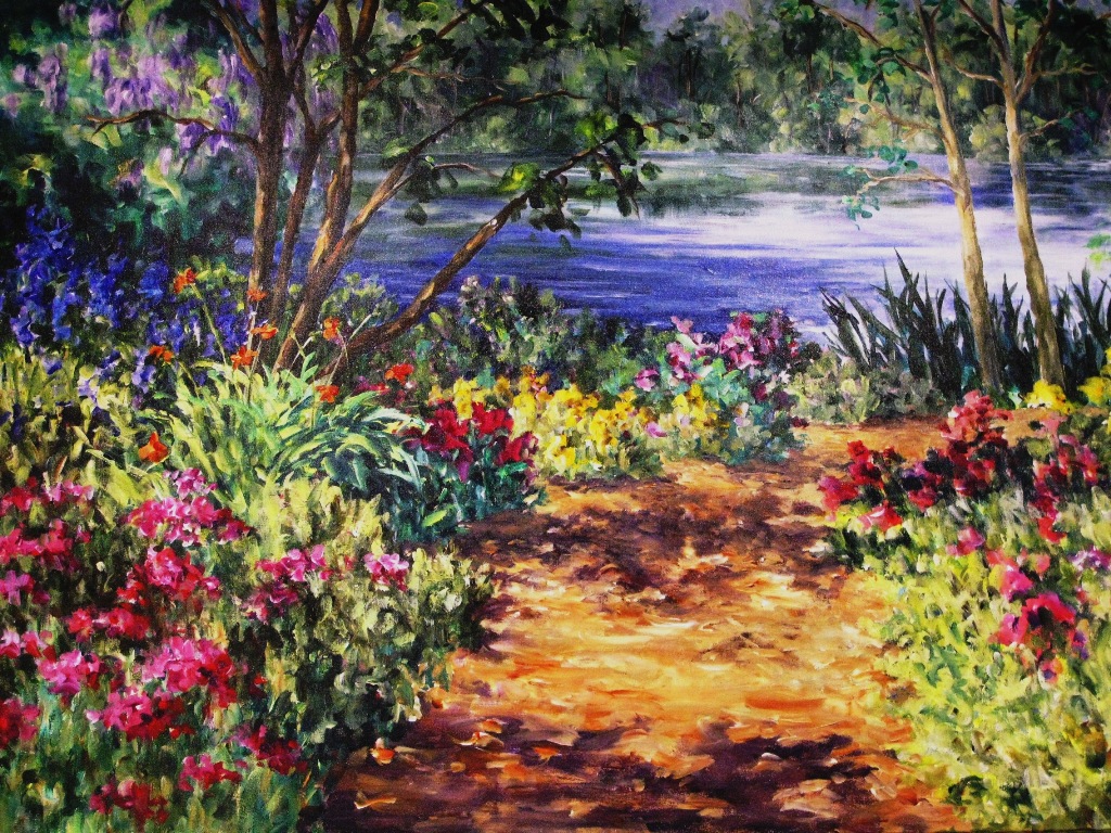 Elaine Tweedy - Hatley Castle Garden Victoria (sold)