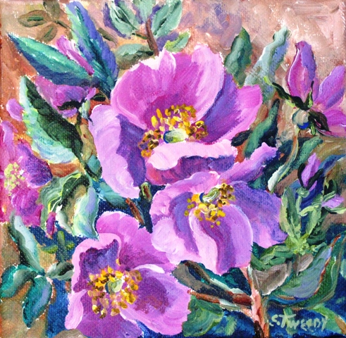 Elaine Tweedy - Alberta Wild Roses (SOLD)