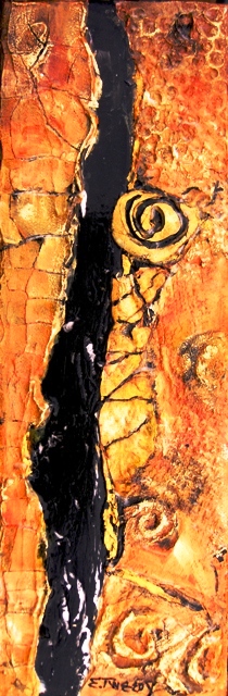 Elaine Tweedy - Gold with Black Ribbon  (SOLD)
