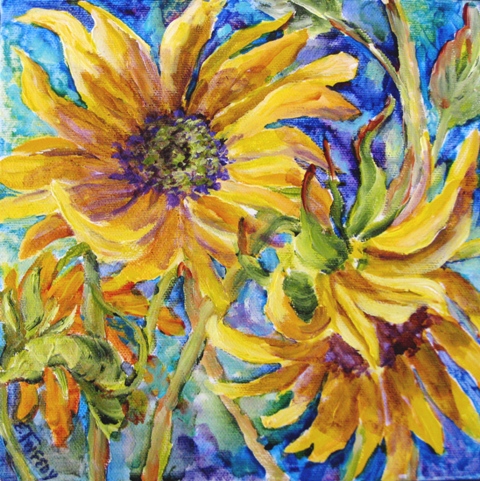 Elaine Tweedy - Sunflower Duet (sold)