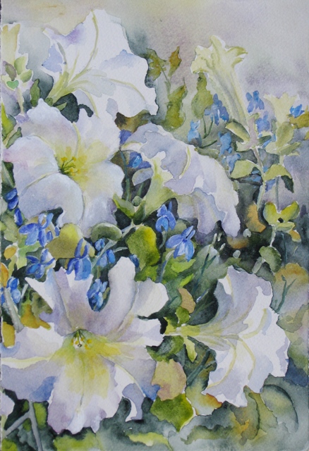 Elaine Tweedy - White Petunia II (sold)