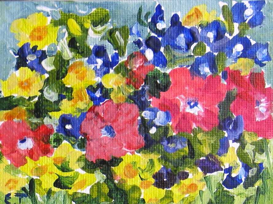 Elaine Tweedy - Coral Petunias