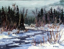 Elaine Tweedy - Around the River Bend (SOLD)